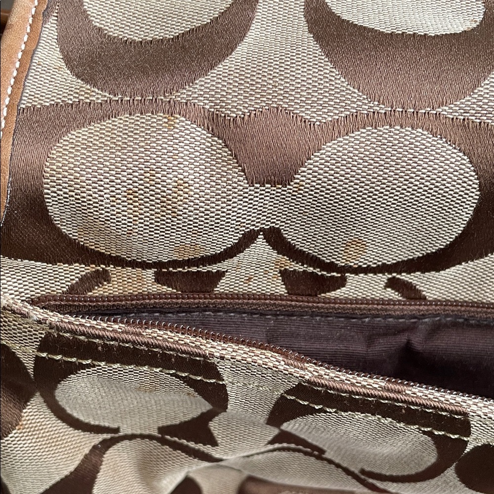 Coach Signature Messenger Bag with Colorful Accents - Picture 15 of 16